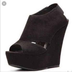 Madden Girl Suede Wedge Heels